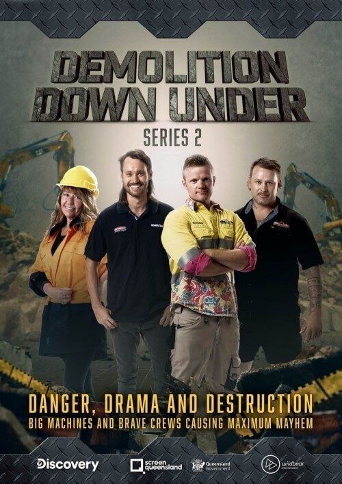 Season 2 TV series Demolition Down Under title card